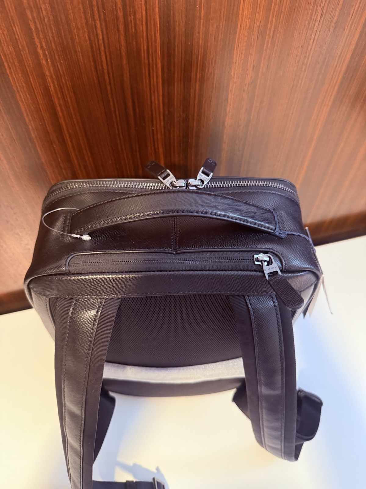 Cole Haan Men’S Sloane Backpack, Black Saffiano