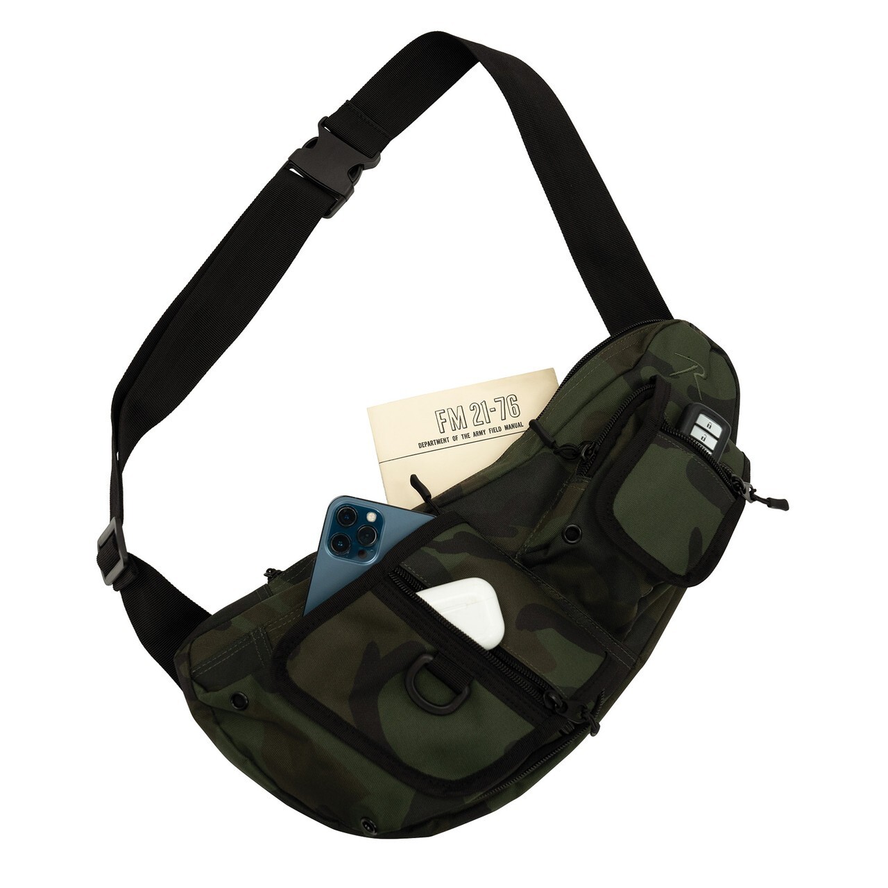 Rothco Tactical Crossbody Bag – Midnight Woodland Camo