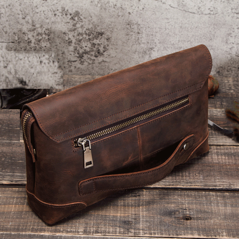 Men’s Leather Clutch Bag Wallet Cellphone 12 Card Holder Organizer Gifts