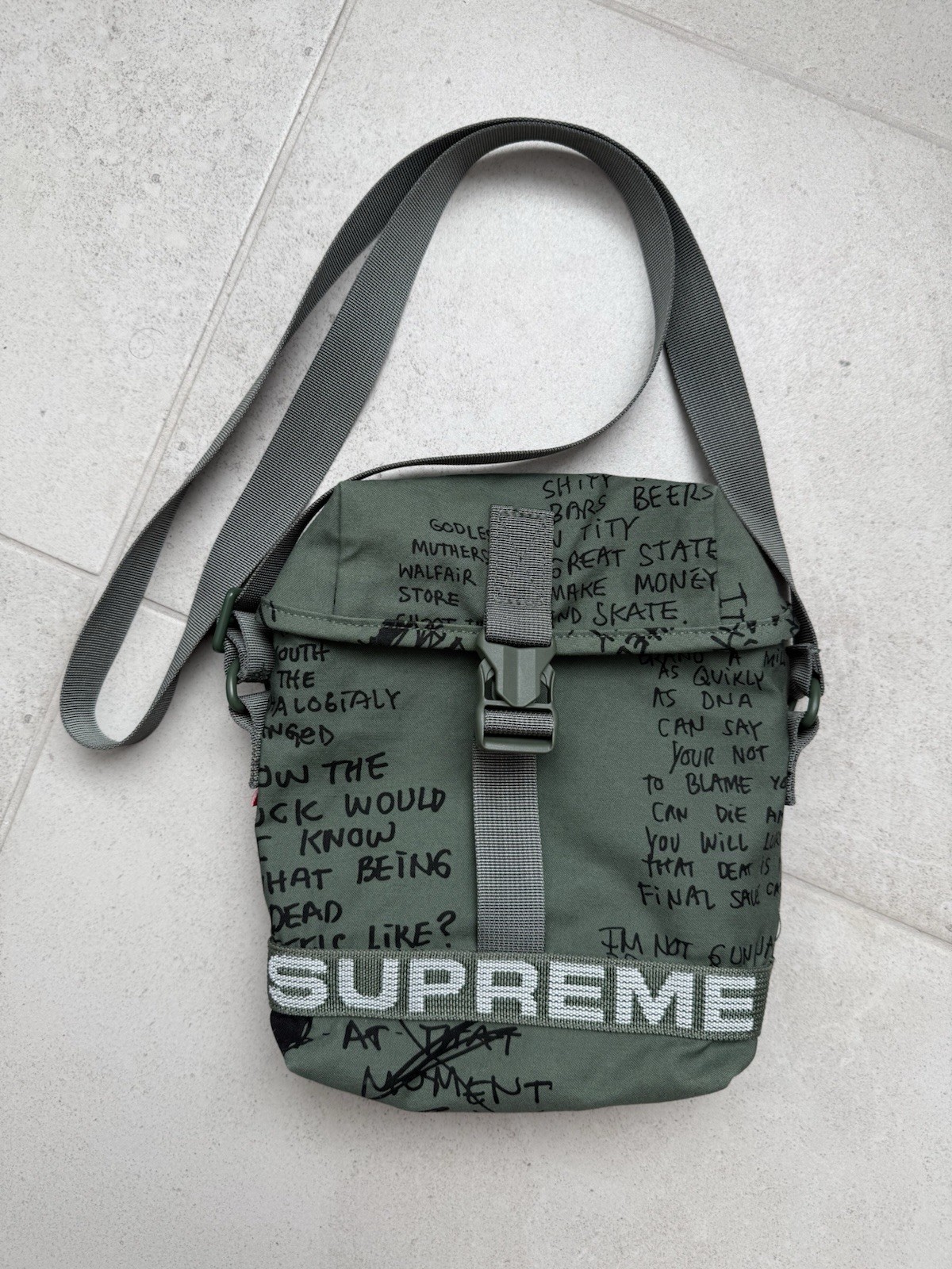 Supreme Military Field Side Bag Olive SS23 Supreme New Free Shipping