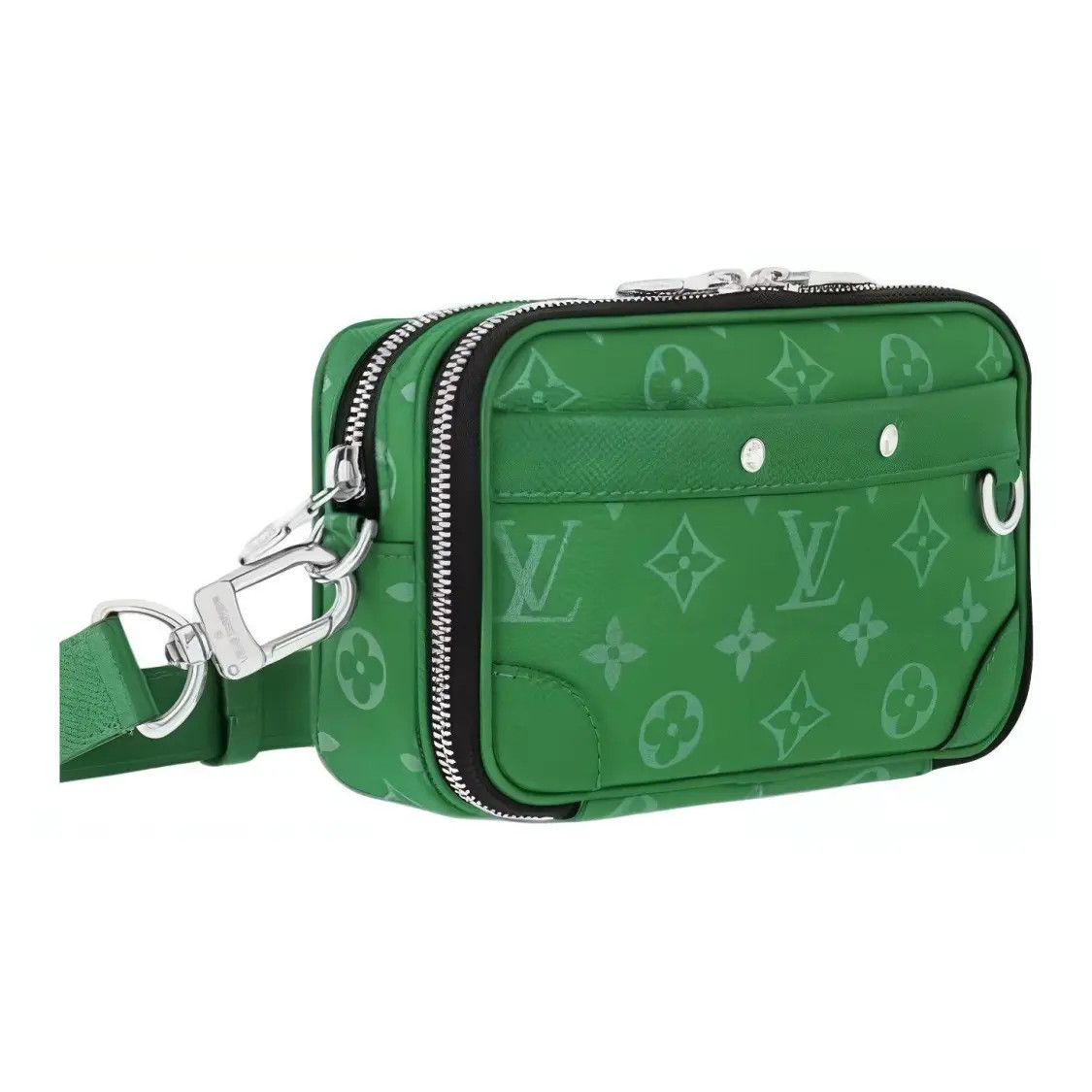 LOUIS VUITTON Alpha Nano Alpha Monogram Crossbody Bag Men’s 7.3×2.6×4.3 in