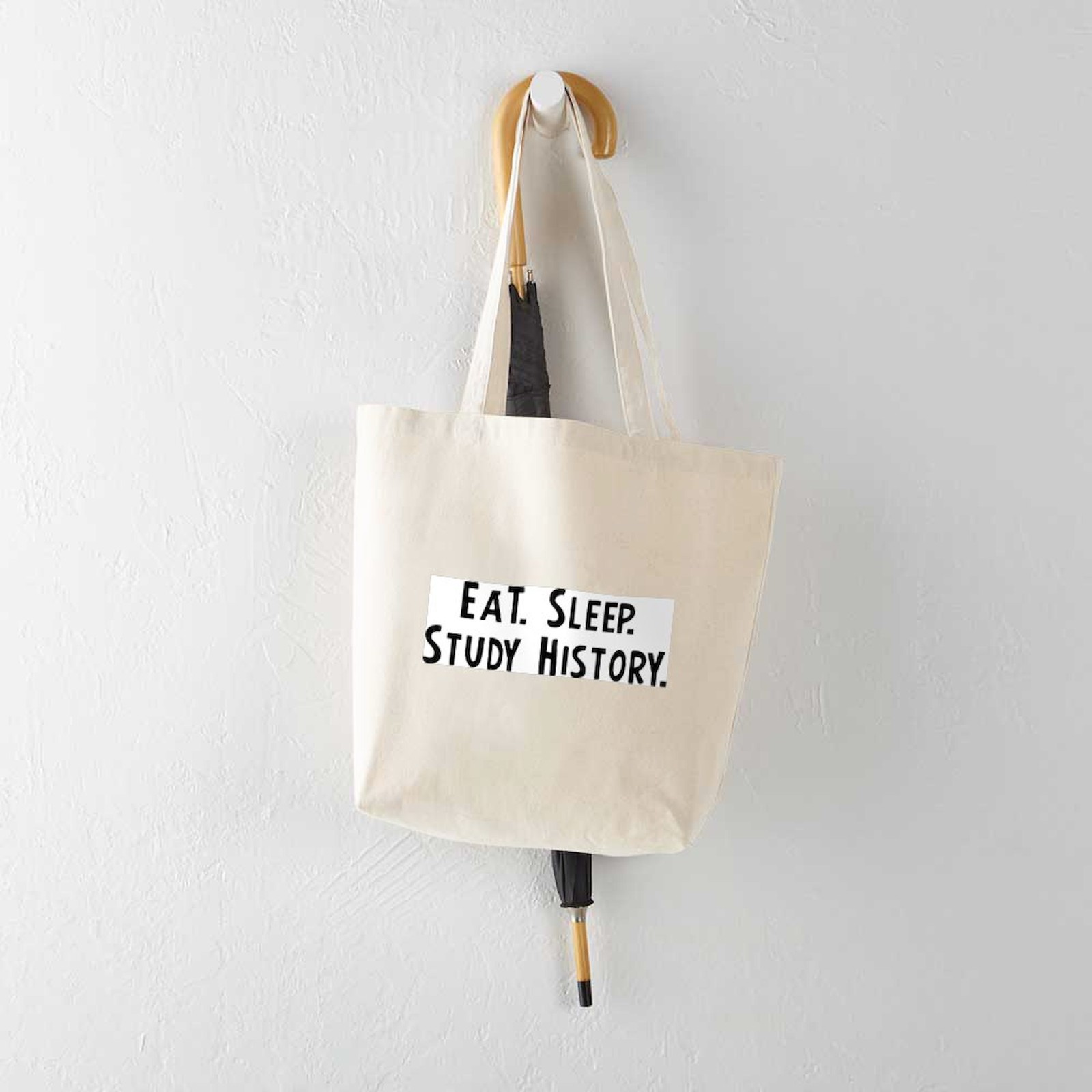 CafePress Eat, Sleep, Study History Tote Bag (39593235)