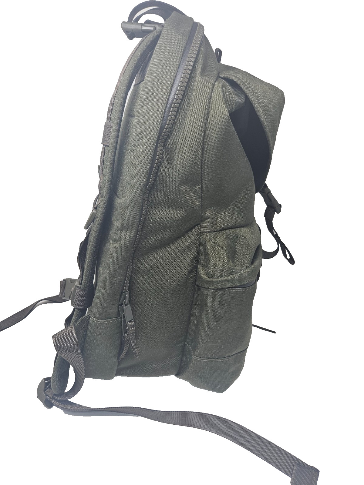 FILSON Ripstop Nylon Backpack Surplus Green Lightweight Padded Straps Hiking