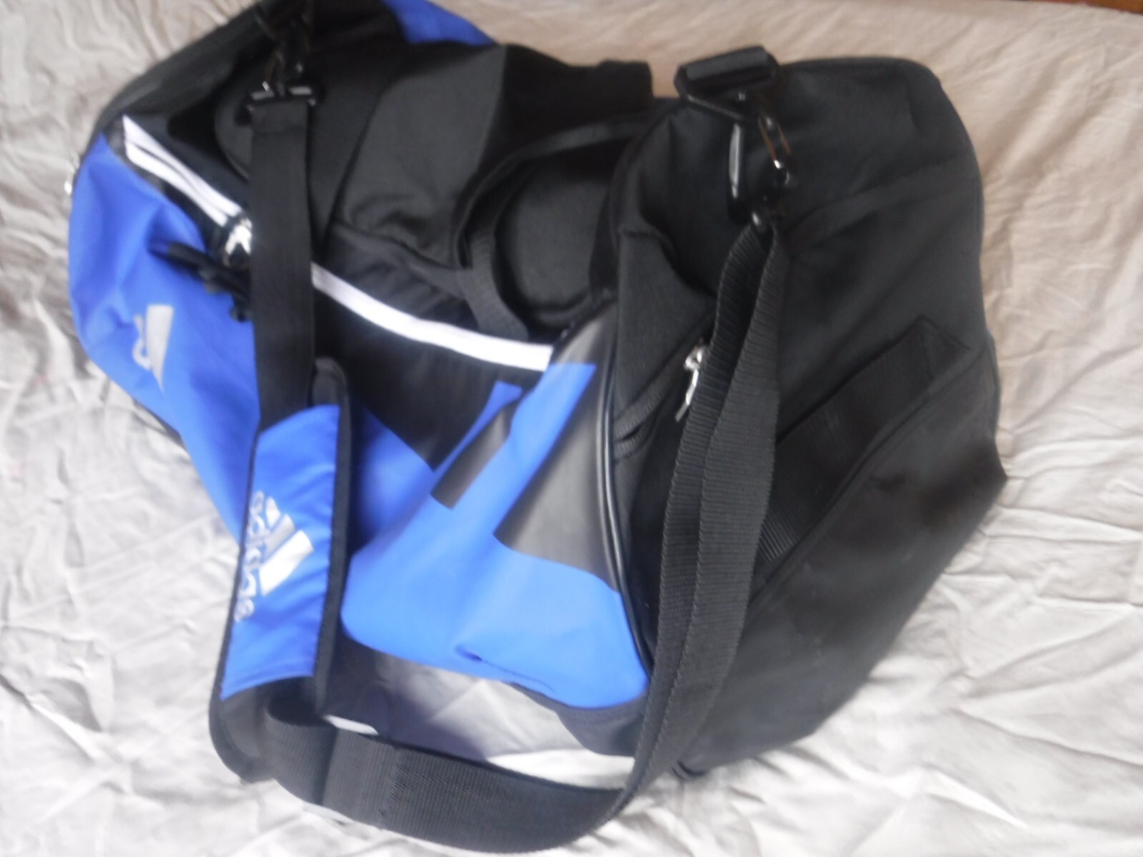 Adidas Hydro Shield Blue and Black Duffle Bag