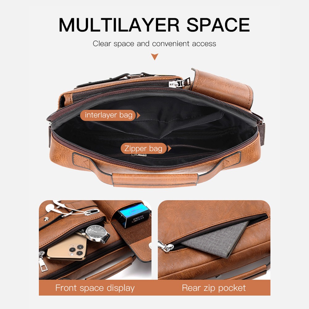 Single-shoulder Bag Crossbody Bag Handbag Briefcase Casual Bag For Men Travels
