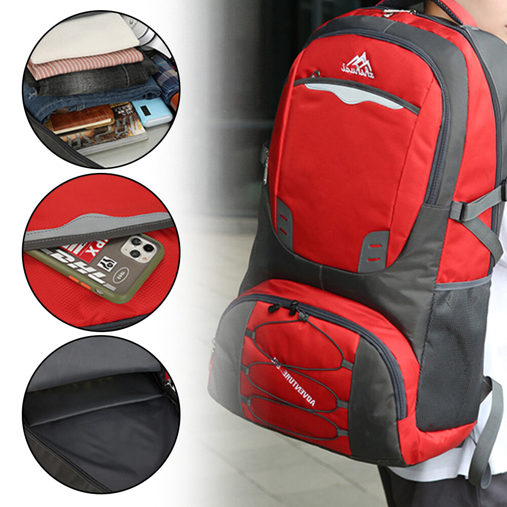 85L Large Waterproof Hiking Camping Backpack Outdoor Travel Men’s Rucksack Bag