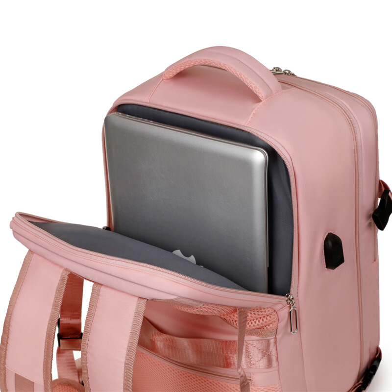 Men’s Travel Backpack Carry On Large Capacity Waterproof Shoulder Bag USB Laptop