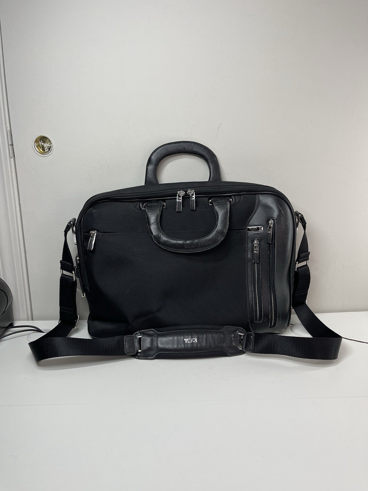 Tumi Arrive Narita Slim Briefcase Laptop Bag Micro Ballistic Nylon 25612D