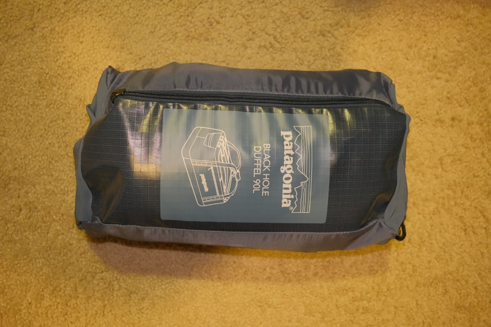 Patagonia Black Hole 90L Duffel Bag 2-Way Travel Dolomite Blue – Style 49346
