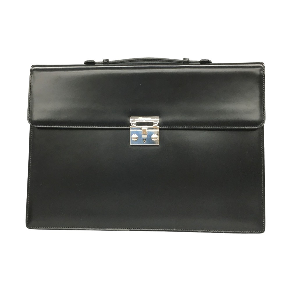 Salvatore Ferragamo Briefcase Business Case Leather Black 40.5x29x4cm pre-owned
