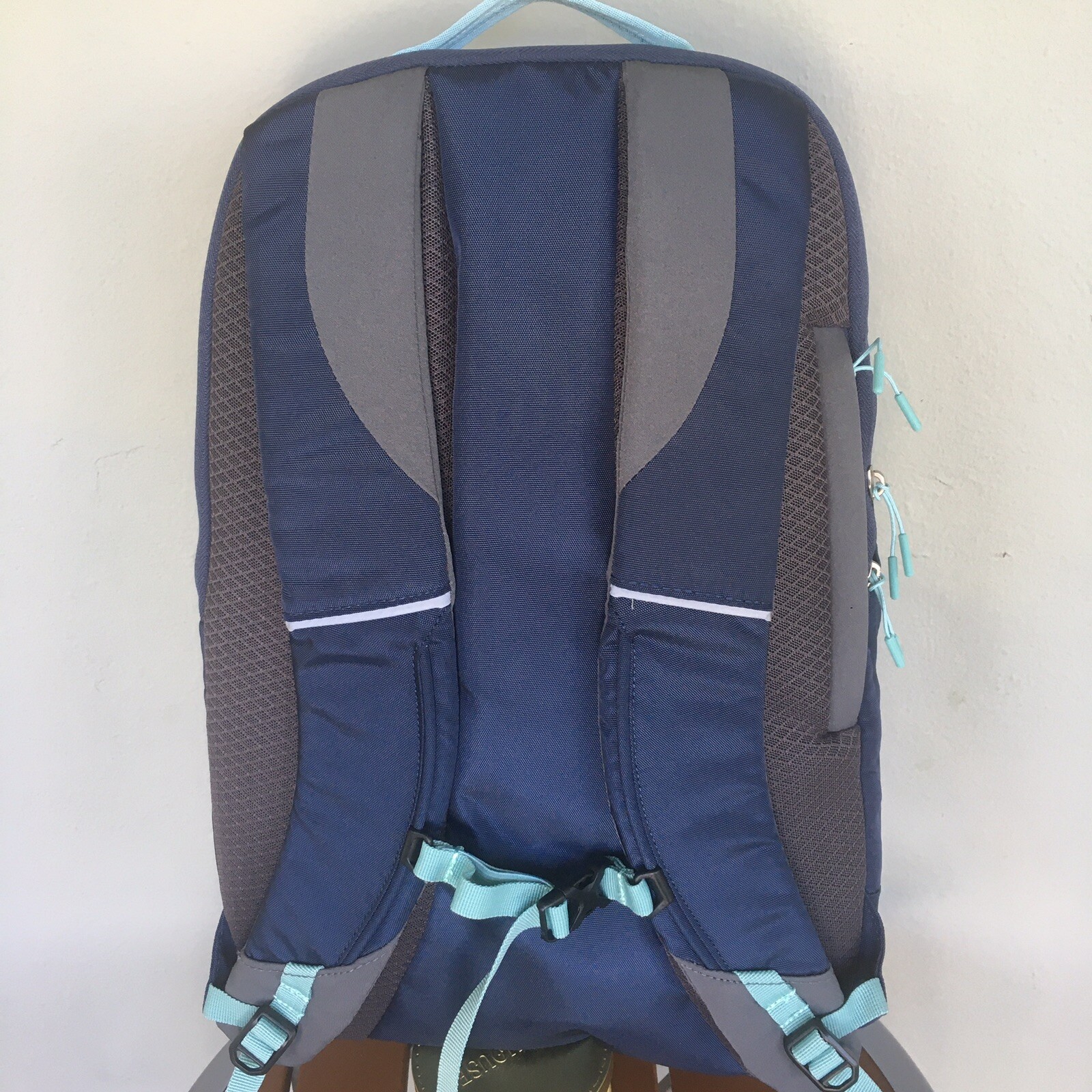 All In Motion Backpack 19in Blue Bookbag Laptop Sleeve Travel School Gym Travel