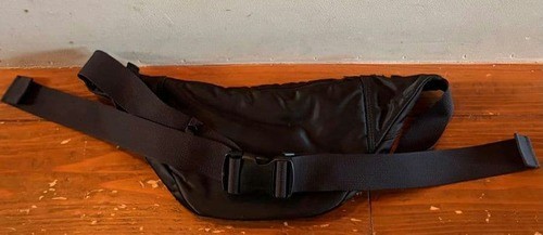 PORTER Yoshida Co TANKER Waist Bag Black Nylon Body Bag JAPAN Excellent
