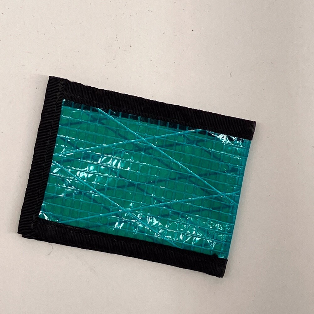 Minimalist Ultra Light Weight Wallet LTR Bright Green Technical Fabric