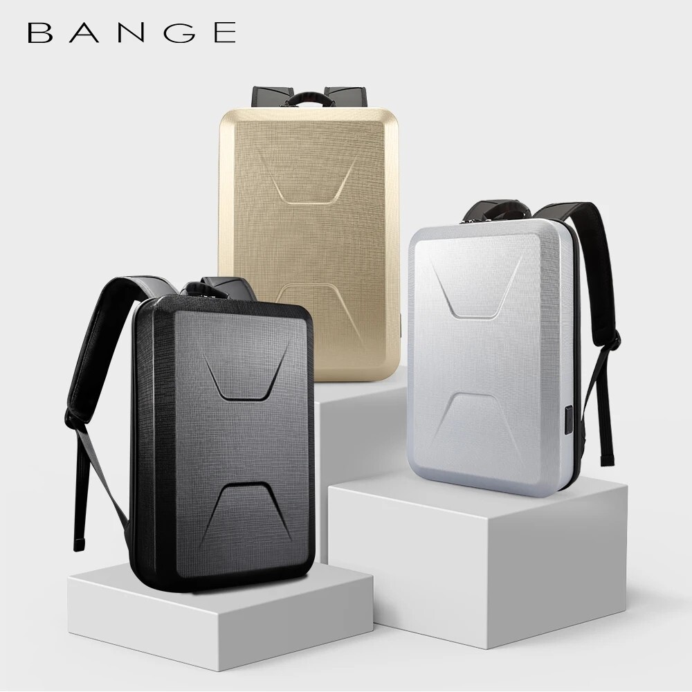 BANGE Hard Shell Backpack Men Anti-thief Business Backpacks 15.6″ Laptop Backpac