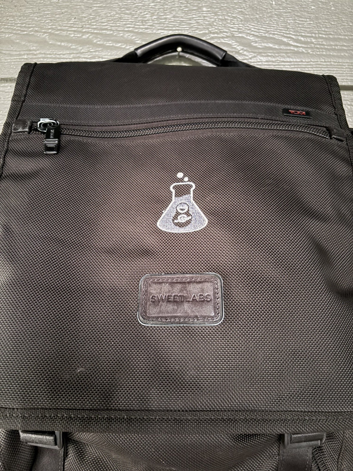 TUMI Black Ballistic Nylon Utility Backpack Travel Laptop Backpack