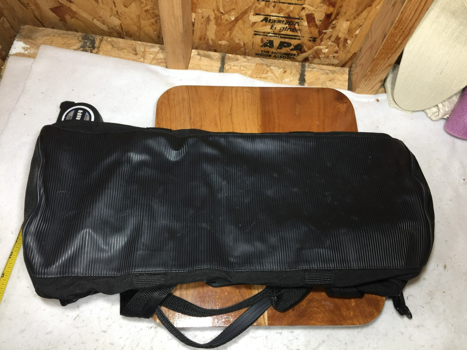 VTG MTV Duffel Back Black Double Handle Zip Top Graphic Print