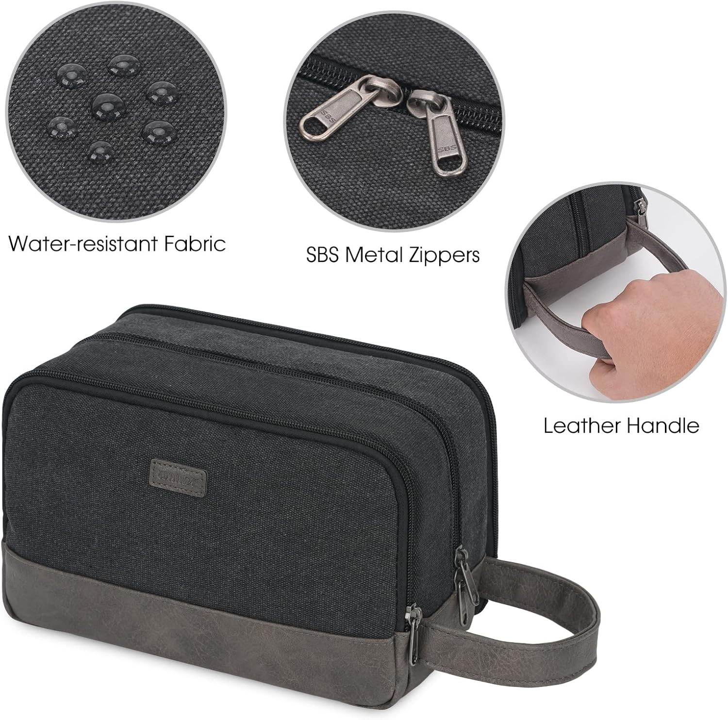 Travel Toiletry Bag for Men Large Toiletries Shaving Bag Water Resistant Hanging