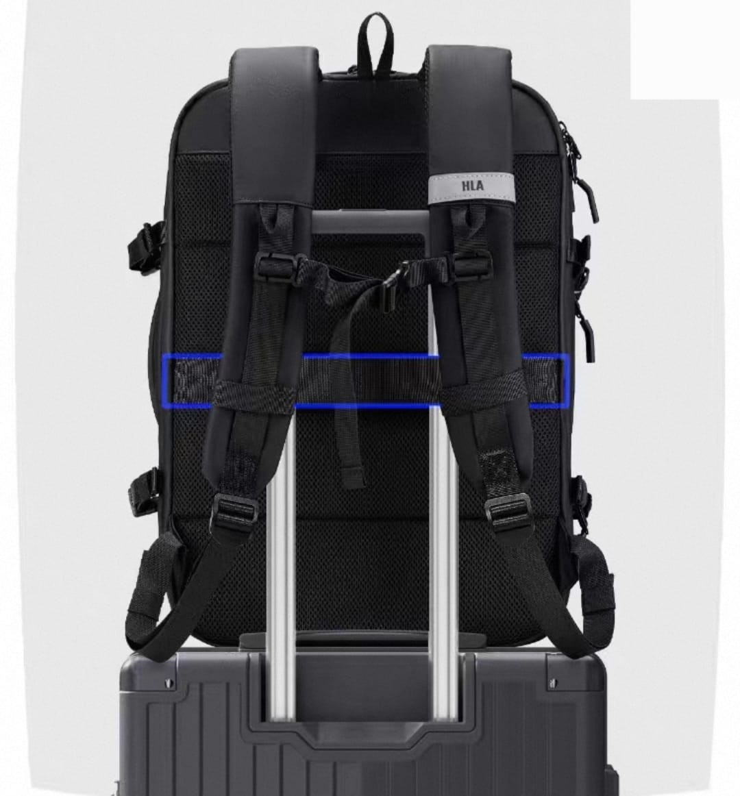 Sleek Black Travel Backpack