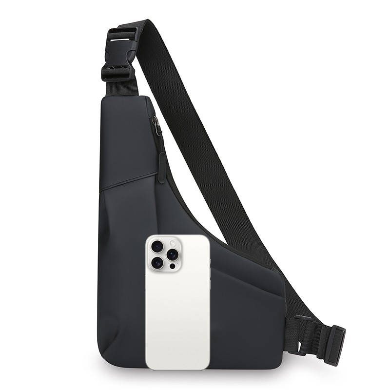 Anti Theft Close Fitting Chest Bag Men’s Triangle Bag Crossbody Sports Sling Bag