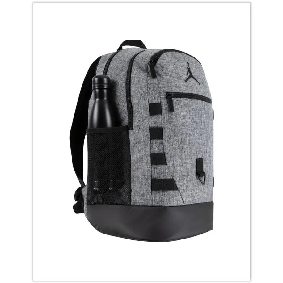 Nike Jordan Level Carbon Heather/Black 15″ Laptop Backpack Bag NEW MA0879-GEH