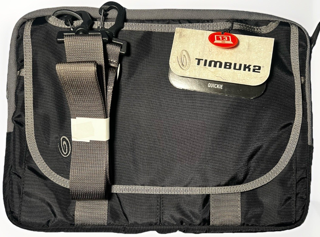 Timbuk2 Black Quickie Carrying Laptop Case Crossbody 13 Inch