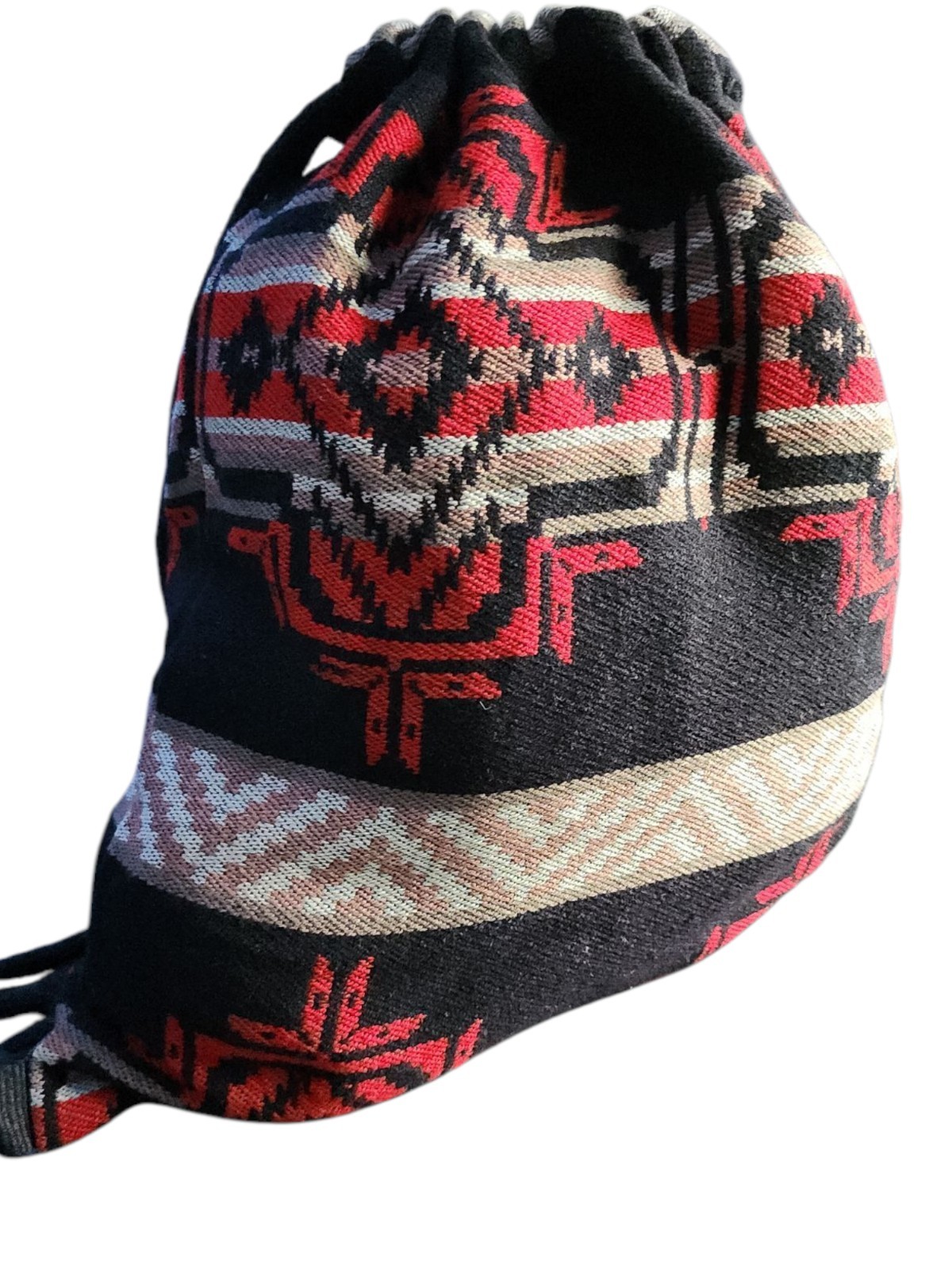 Drawstring Sack Pack Southwest Style Cotton Travel Backpack Foldable USA SELLER