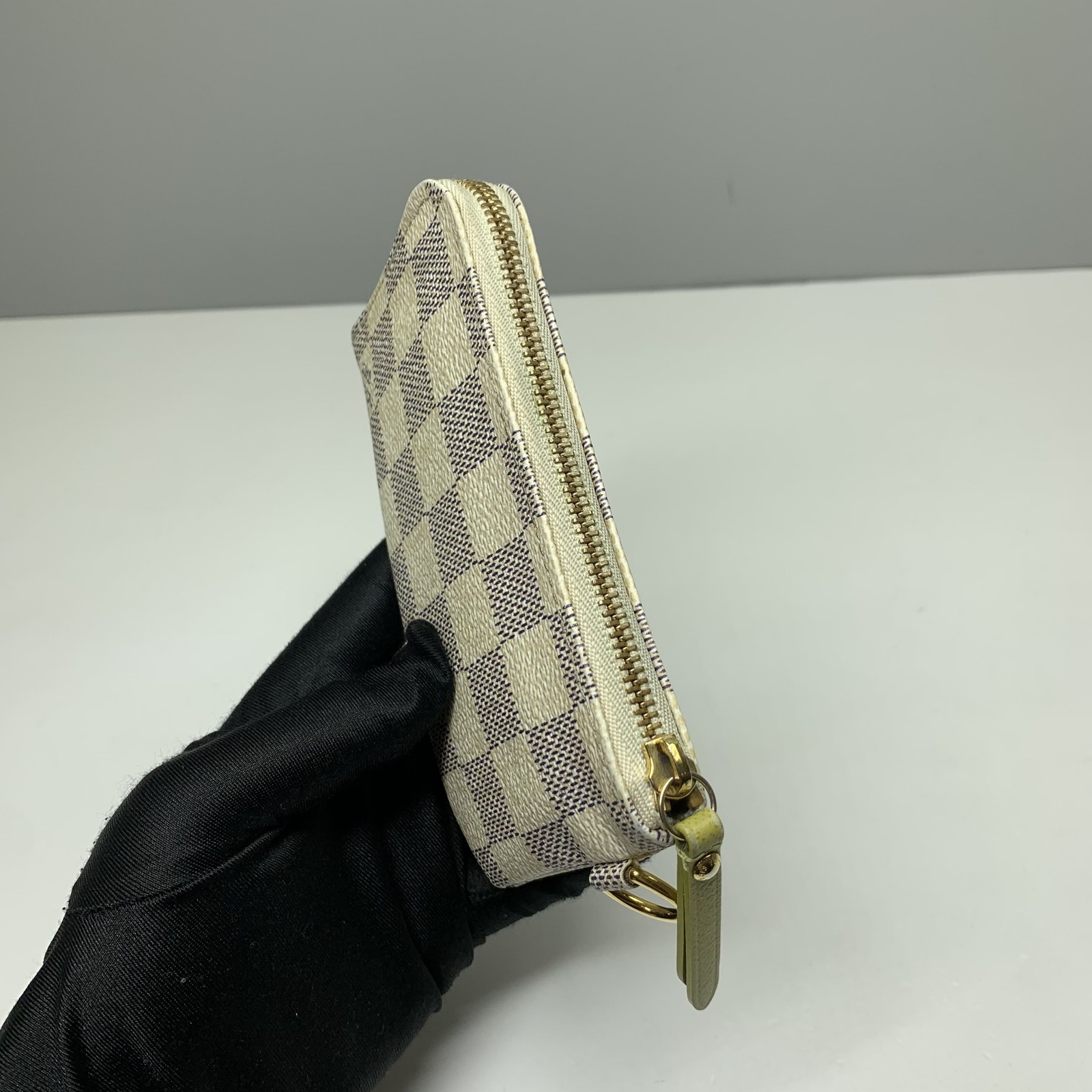 Louis Vuitton Pre-Owned Authentic – Coin Purse White N63085 14×8×1cm Canvas