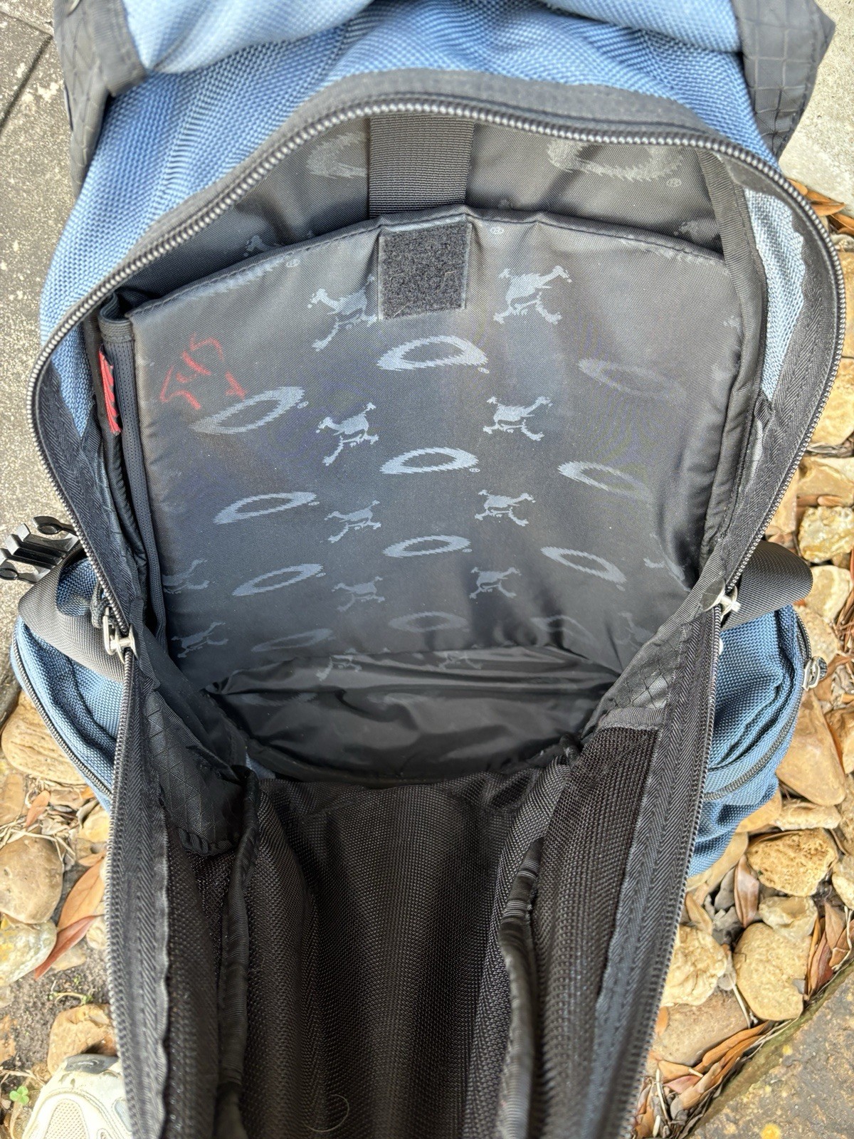 OAKLEY Icon Backpack Rucksack Tactical Black Light Blue Vintage Y2K RARE Bag