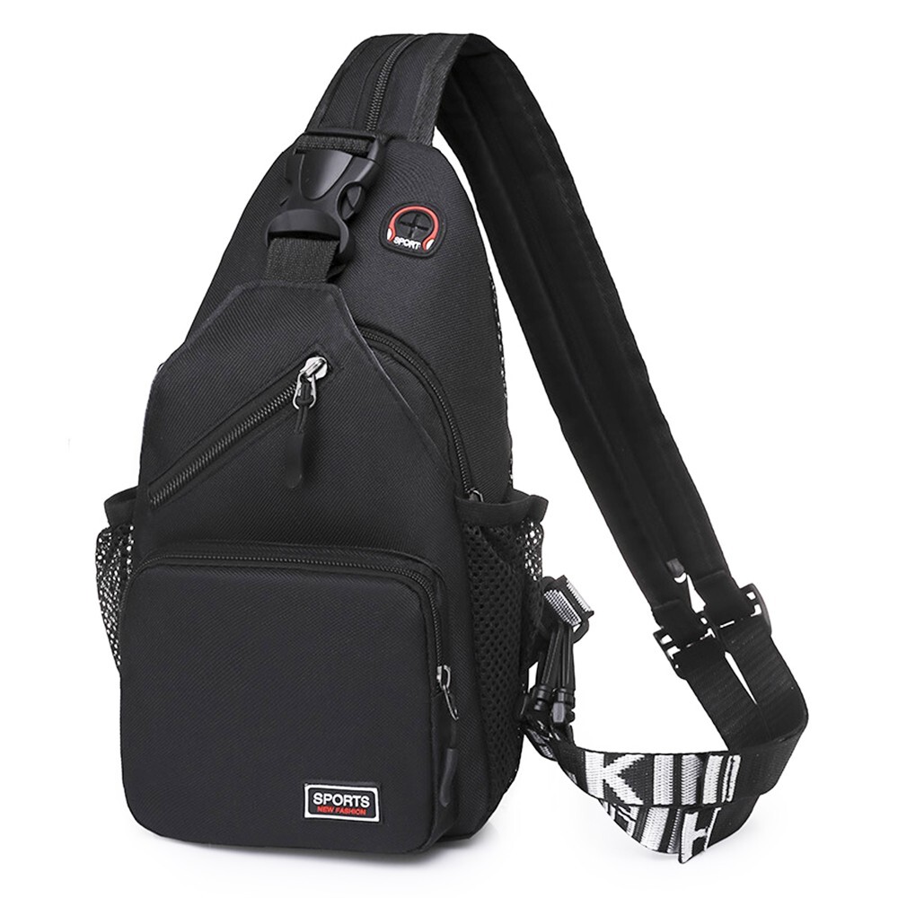 Men’s Backpack Nylon Sling Bag Chest Shoulder Fanny Pack Crossbody Sport Travel