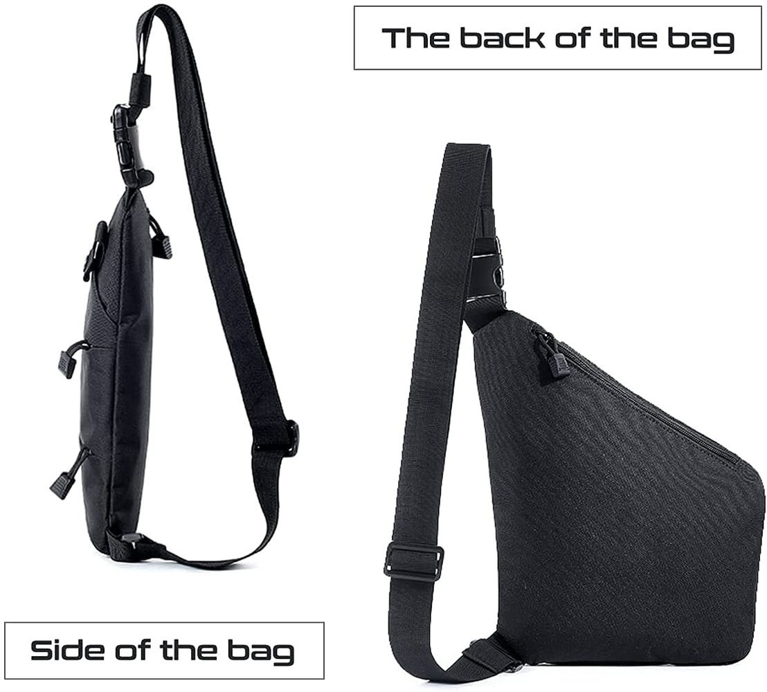 Tactical Shoulder Bag Men Crossbody Backpack Anti-theft Gun Holster Chest Bag