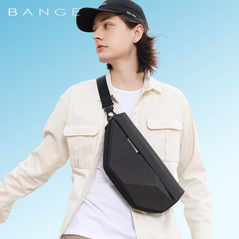 BANGE Casual Business Crossbody Shoulder Men Waterproof Travel Sling Chest Bag
