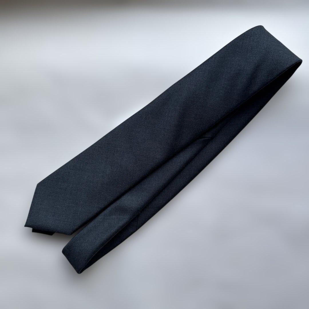 ARCODIO Loro Piana Wool Tie Melange Green 7.5 Size
