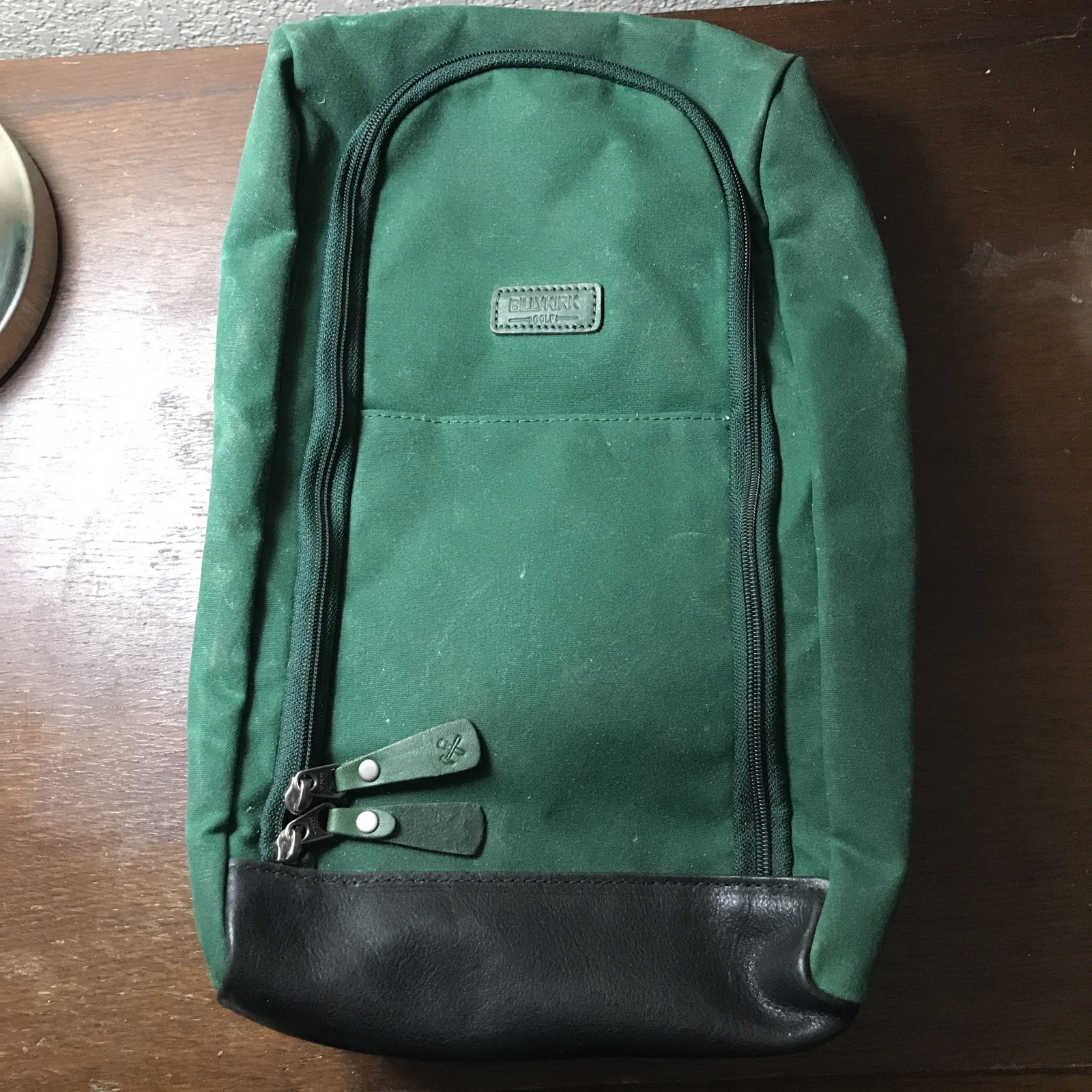 BillyKirk Billy Kirk Golf Bag Green Canvas Leather Bottom Rare