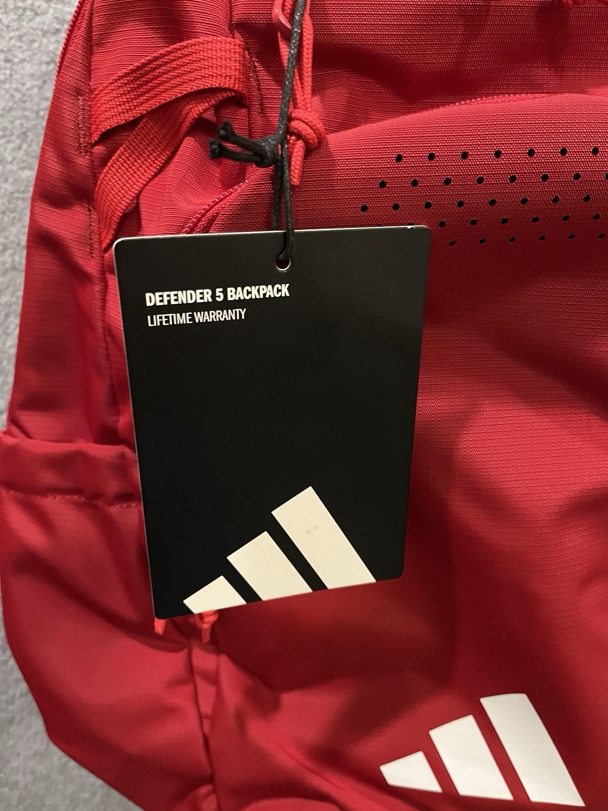 Adidas Defender 5 All Red Backpack Brand New With Tag Sports Backpack School New