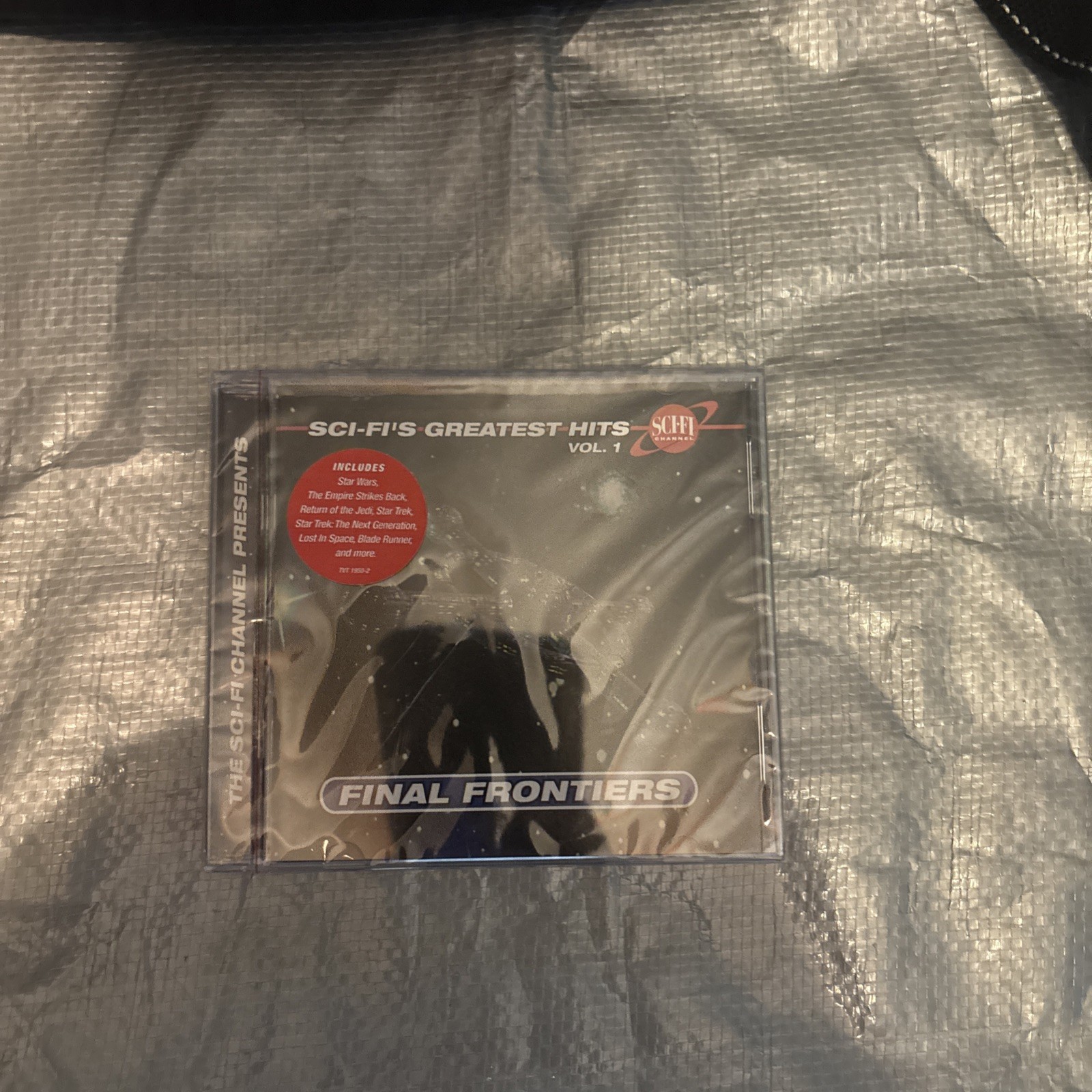 Rare Sci-Fi Channel Black/White Versatile Backpack with Greatest Hits CD NEW