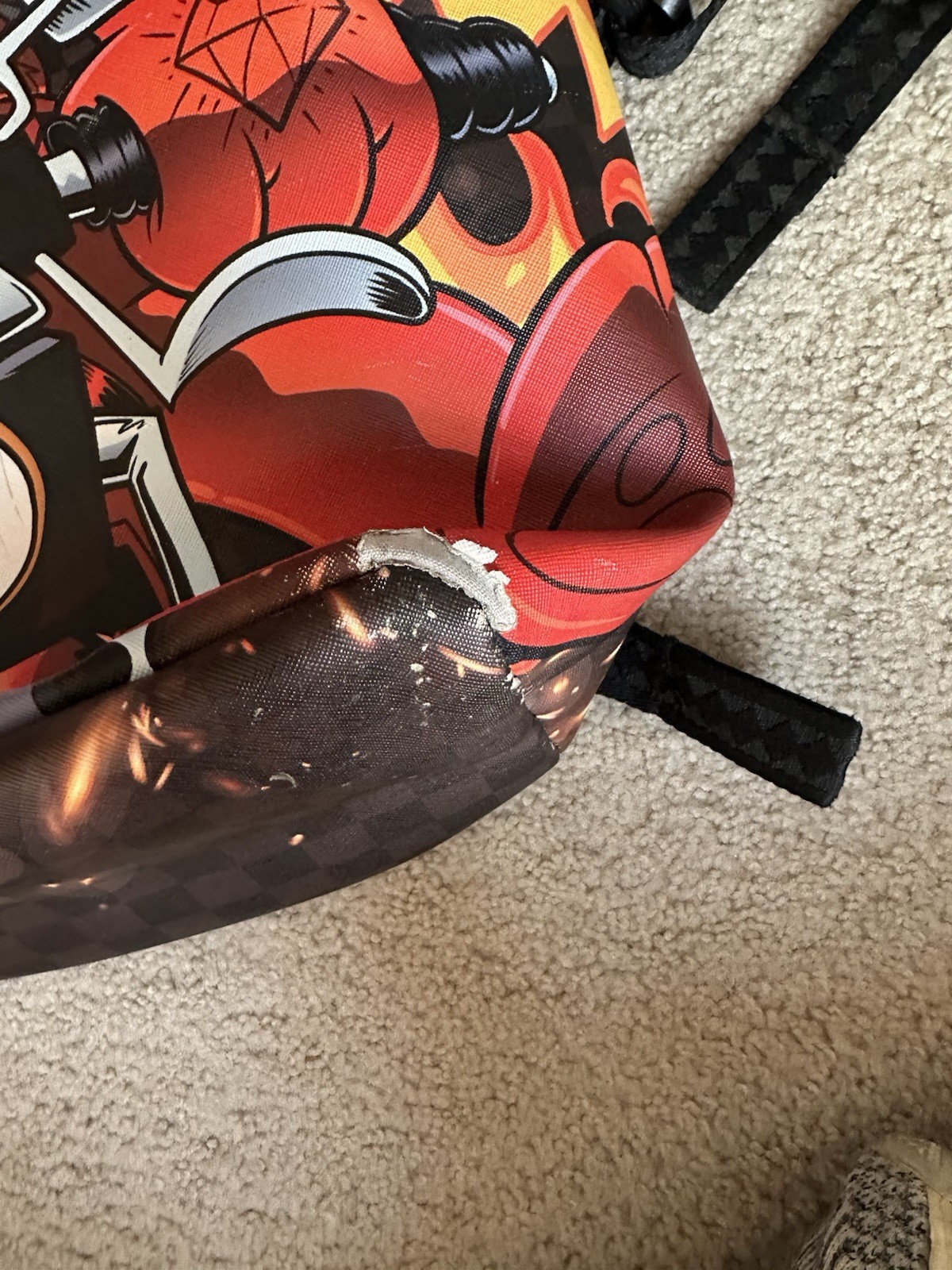 Sprayground Checkered Diablo Backpack Money Bear Gummy Books Bag Motorcycle