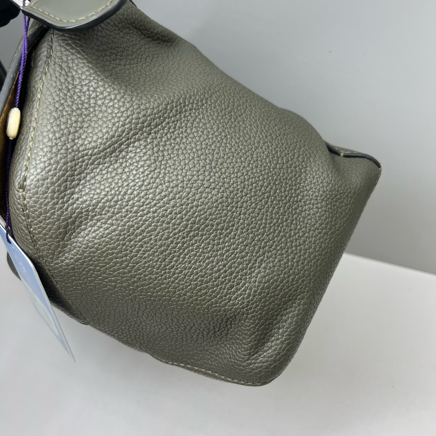 Loewe Pre-Owned Authentic Puzzle Crossbody Handle Bag Leather 35x24x15cm