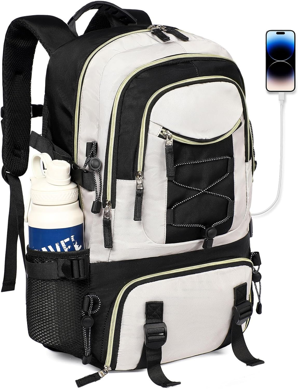 Travel Backpack for Women Men with USB Charging Port Carry on Backpack Fits 17 I