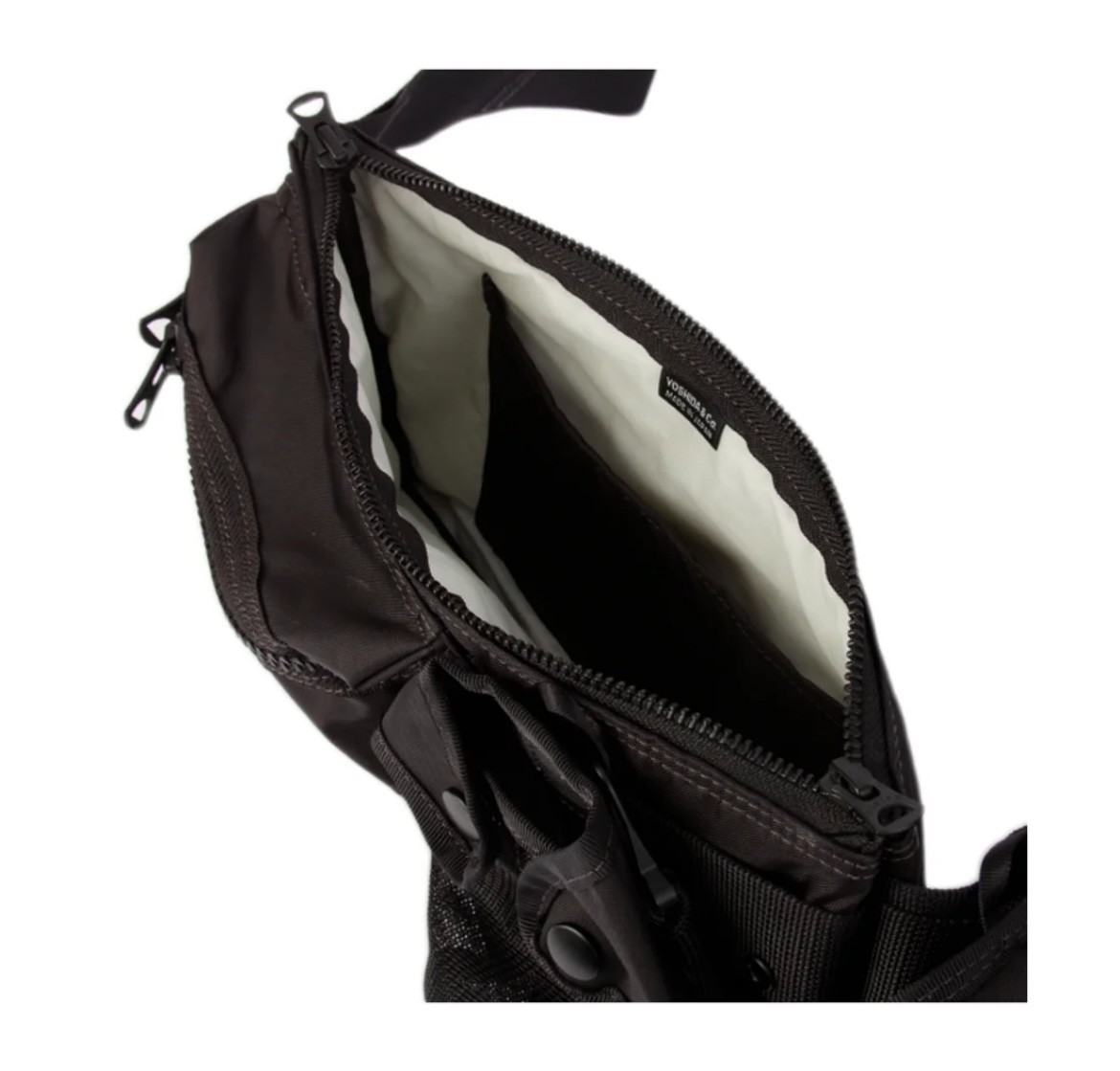 PORTER ALL Waist Bag with Pouches 502-05961 Black Crossbody Hip Bag Yoshida JP