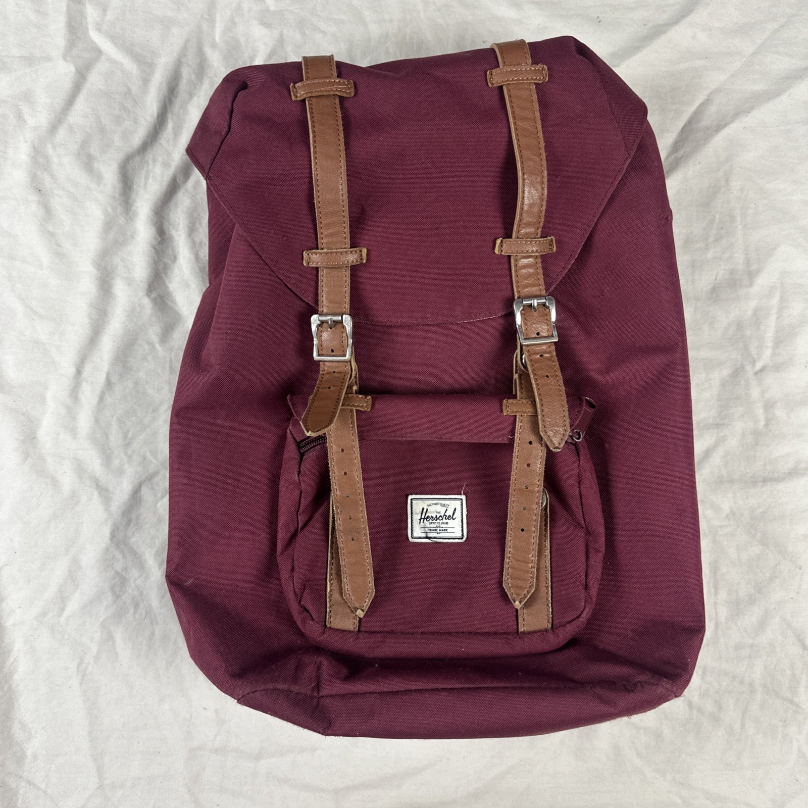 HERSCHEL Supply Co. 17L BACKPACK Little America Maroon Flap Top Drawstring Mid