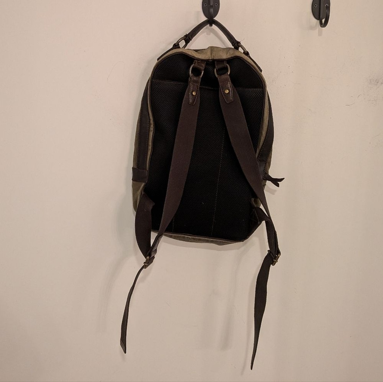 Fossil Estate Canvas Leather Backpack Unisex