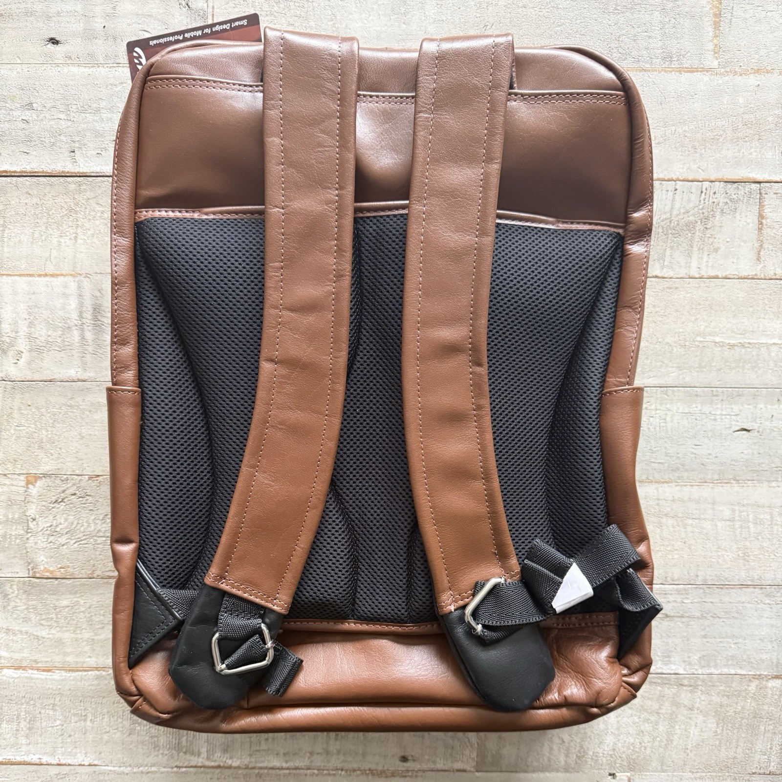 McKlein Logan 17” Brown Leather Urban Laptop Computer Tablet Backpack 19080 NEW