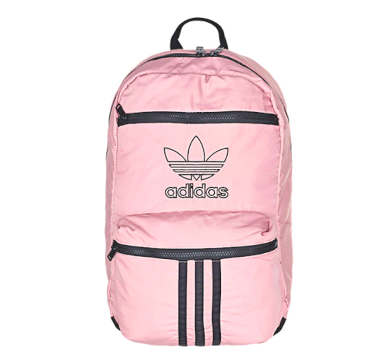 Adidas Originals National 3 Stripes Pink Gym Sports Training Backpack Bag