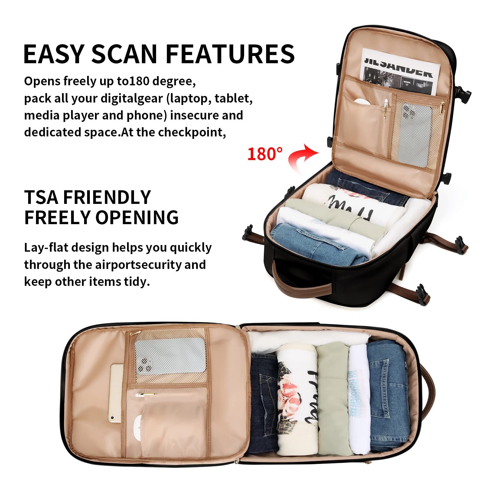 Laptop Backpack 15.6 Inch Separate Compartment Computer Bag Work College
