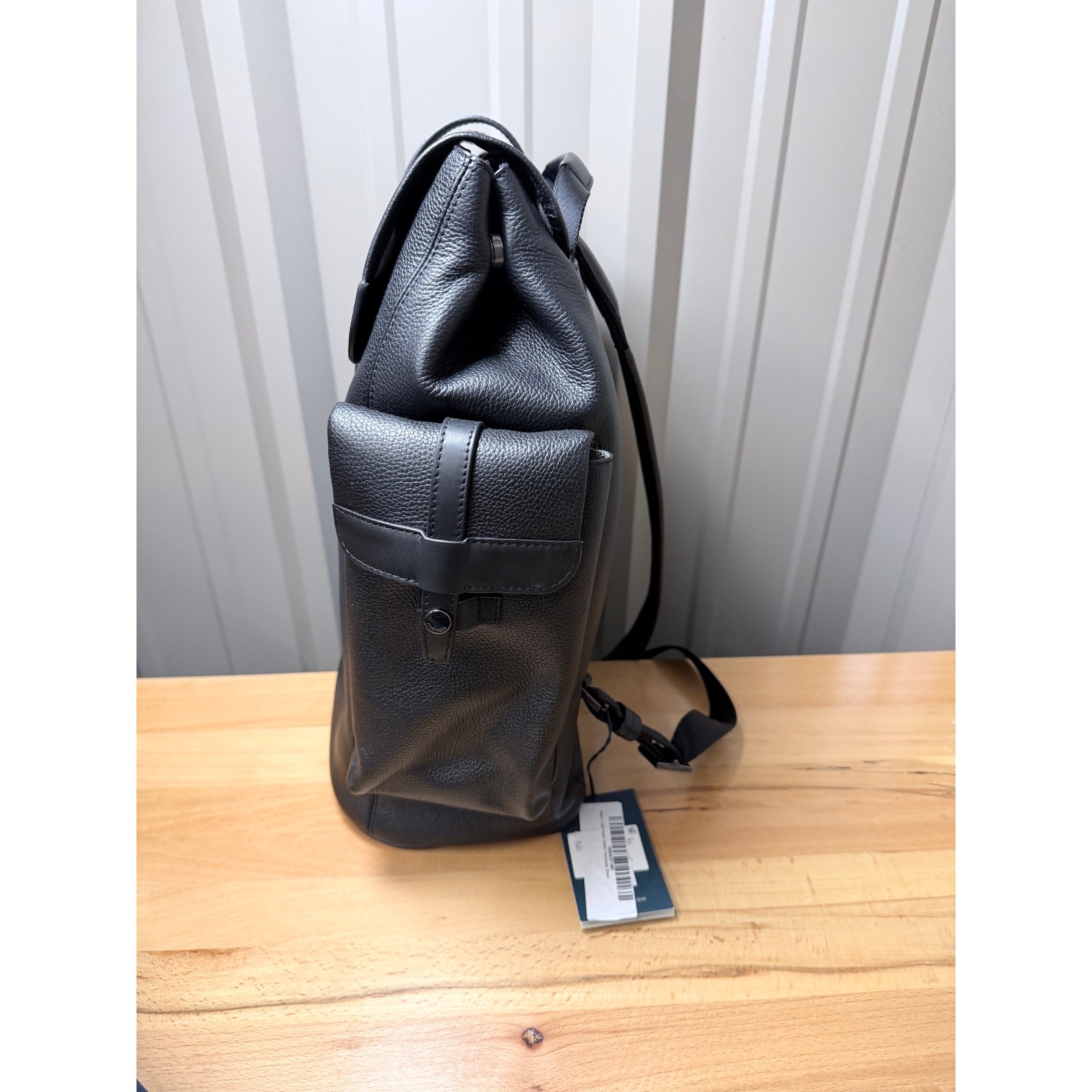 Cole Haan Triboro Rucksack Black Leather With Dust Bag New!