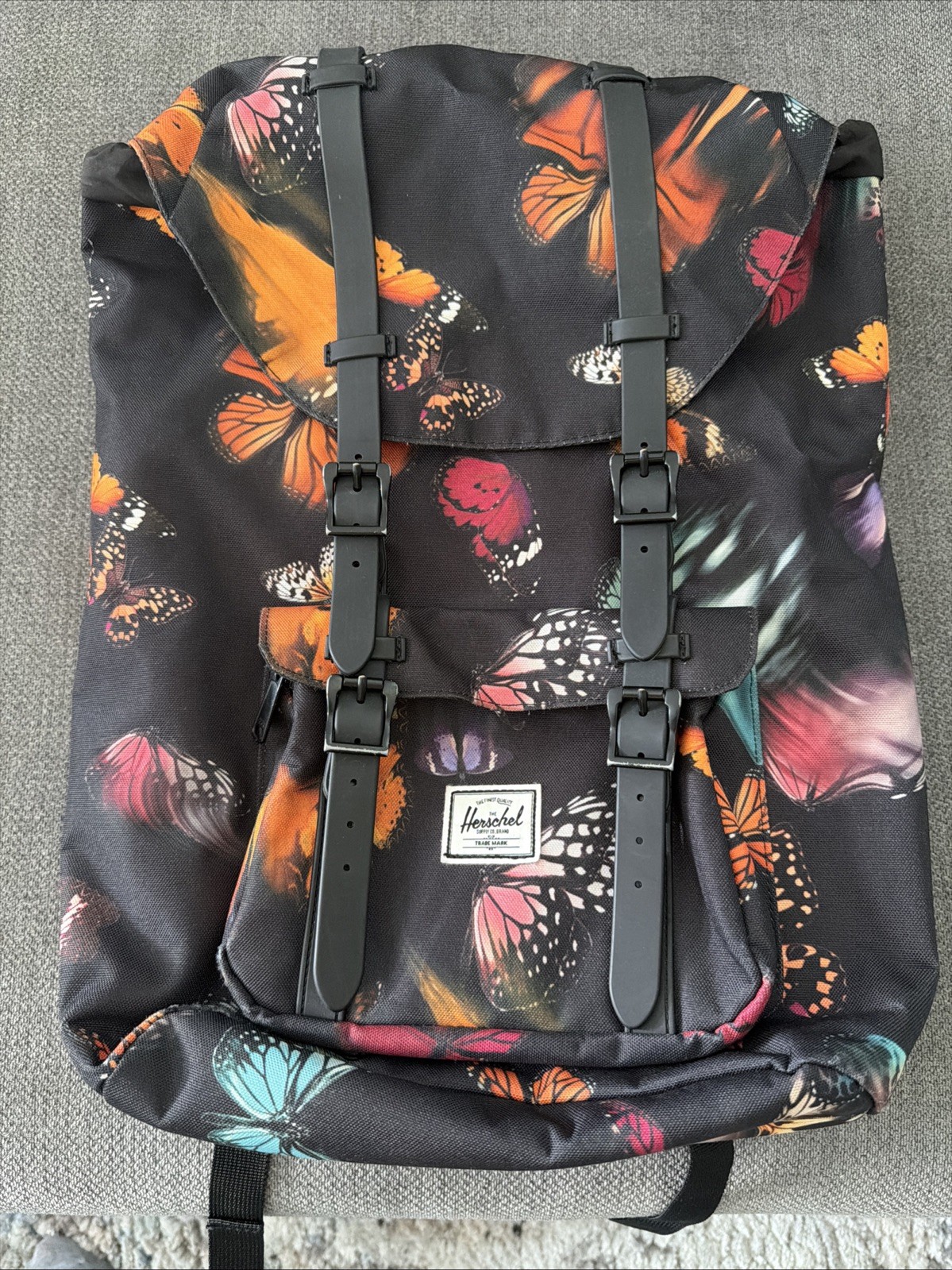 Herschel Supply Co. 17″L Padded Laptop Backpack Butterfly Print