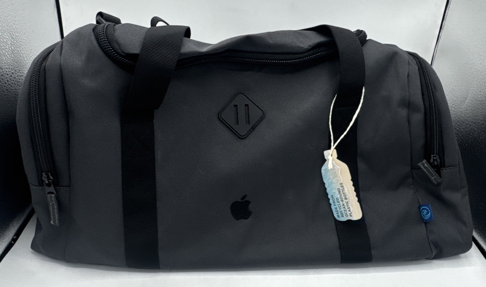 Recycled Ocean Plastic Repreve Duffle Bag Apple Logo Promo