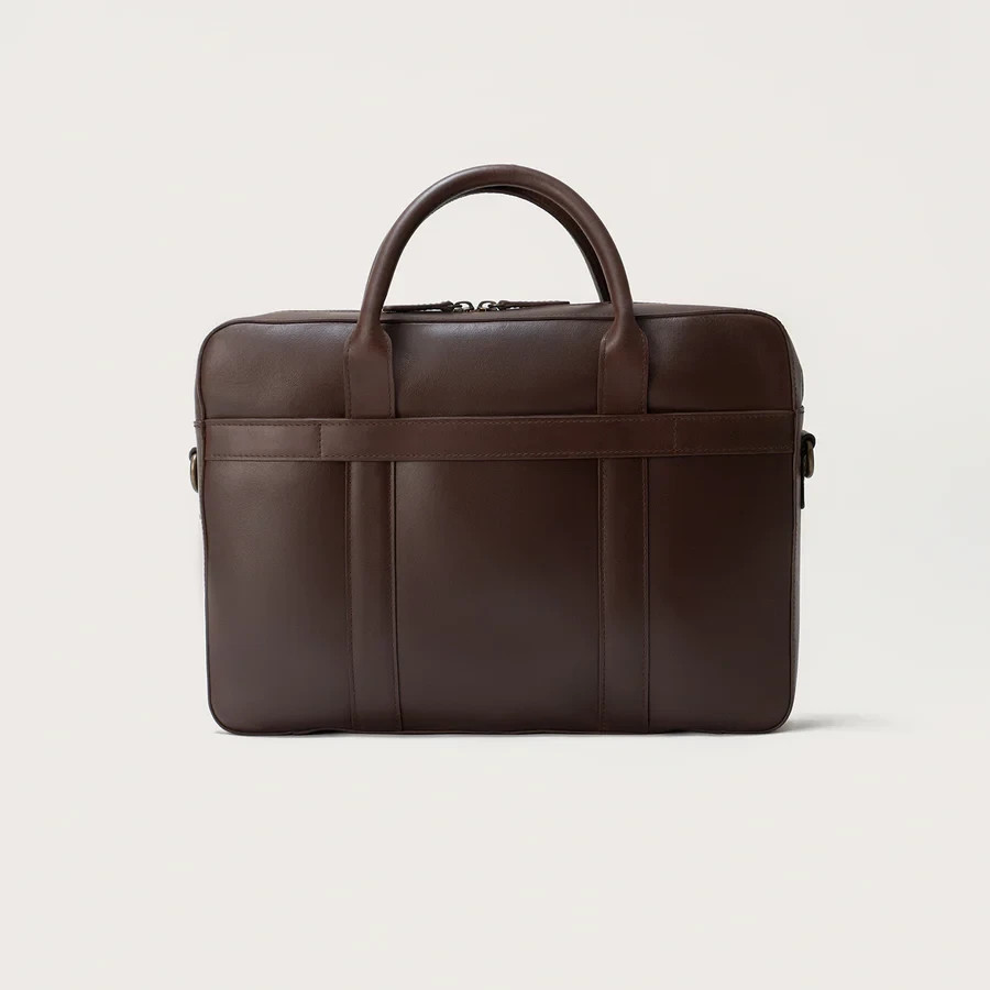 Vintage Executives Brown Leather Business Briefcase