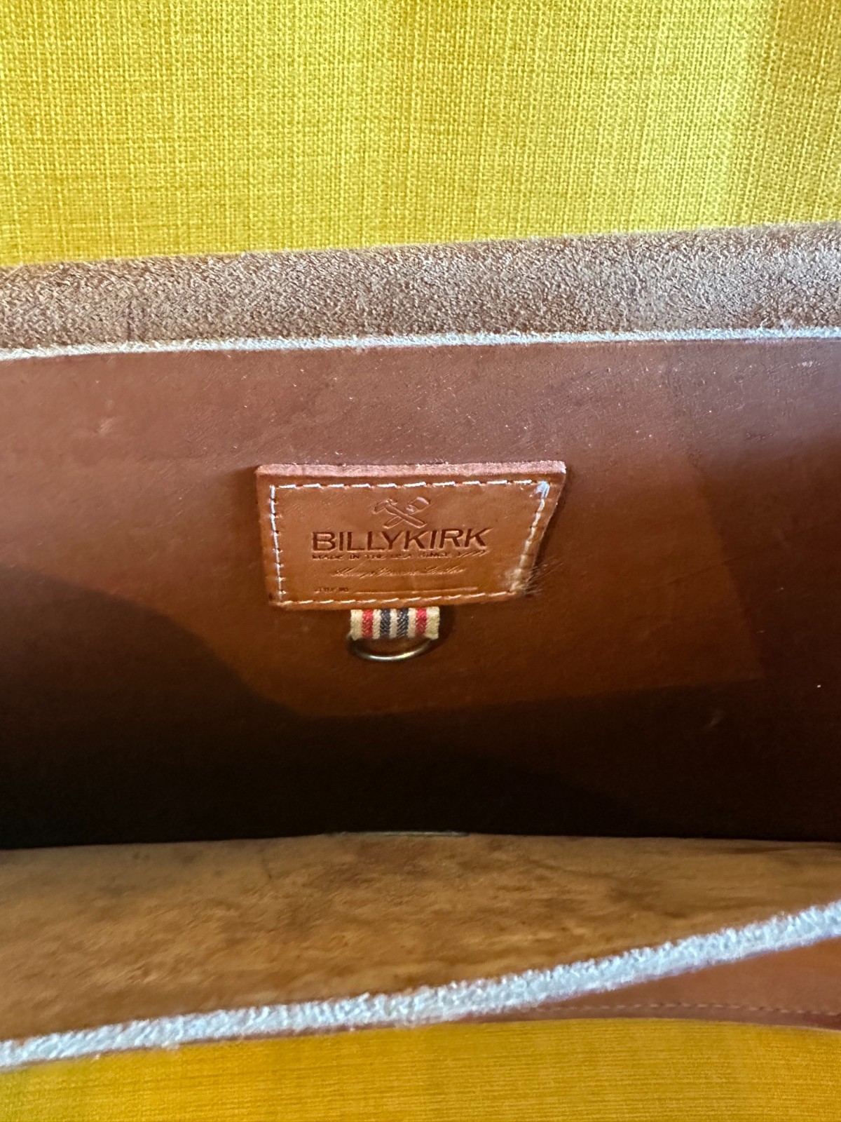 billykirk schoolboy satchel / briefcase, brown leather