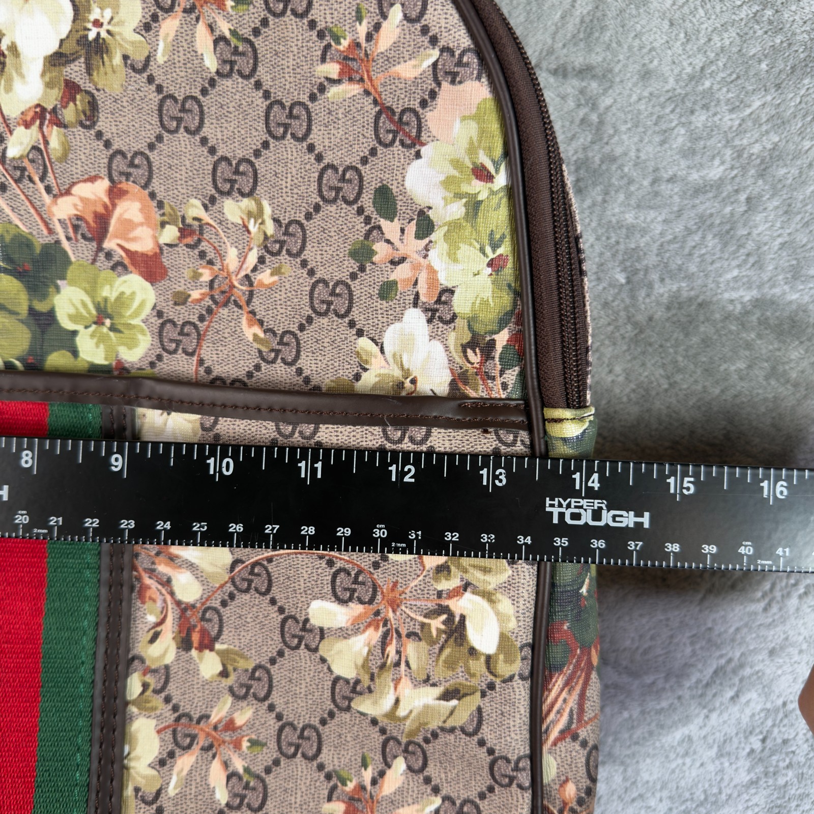 Gucci GG Supreme Tian Floral Bird Backpack